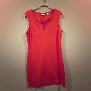 Orange cotton sundress.